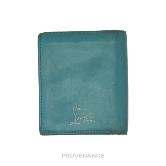 🔴 Christian Louboutin Spike Card Wallet - Turquoise - Picture 4 of 7